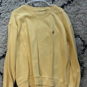 oversized vintage yellow crew neck